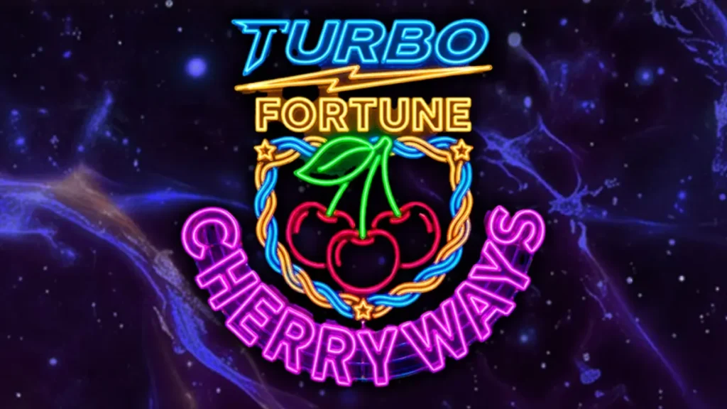 Tampilan visual neon yang memukau dari slot Turbo Fortune Cherryways