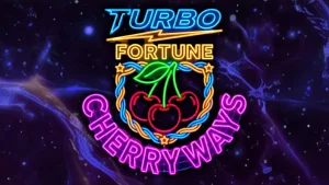Tampilan visual neon yang memukau dari slot Turbo Fortune Cherryways